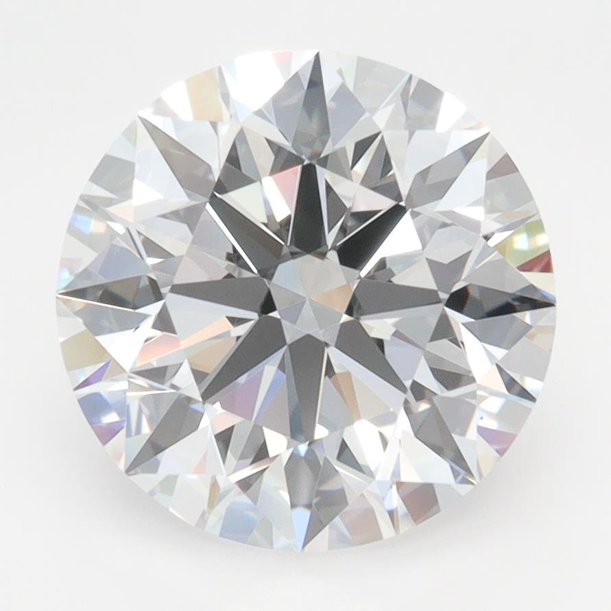 3.84ct D FL Rare Carat Ideal Cut Round Lab Grown Diamond