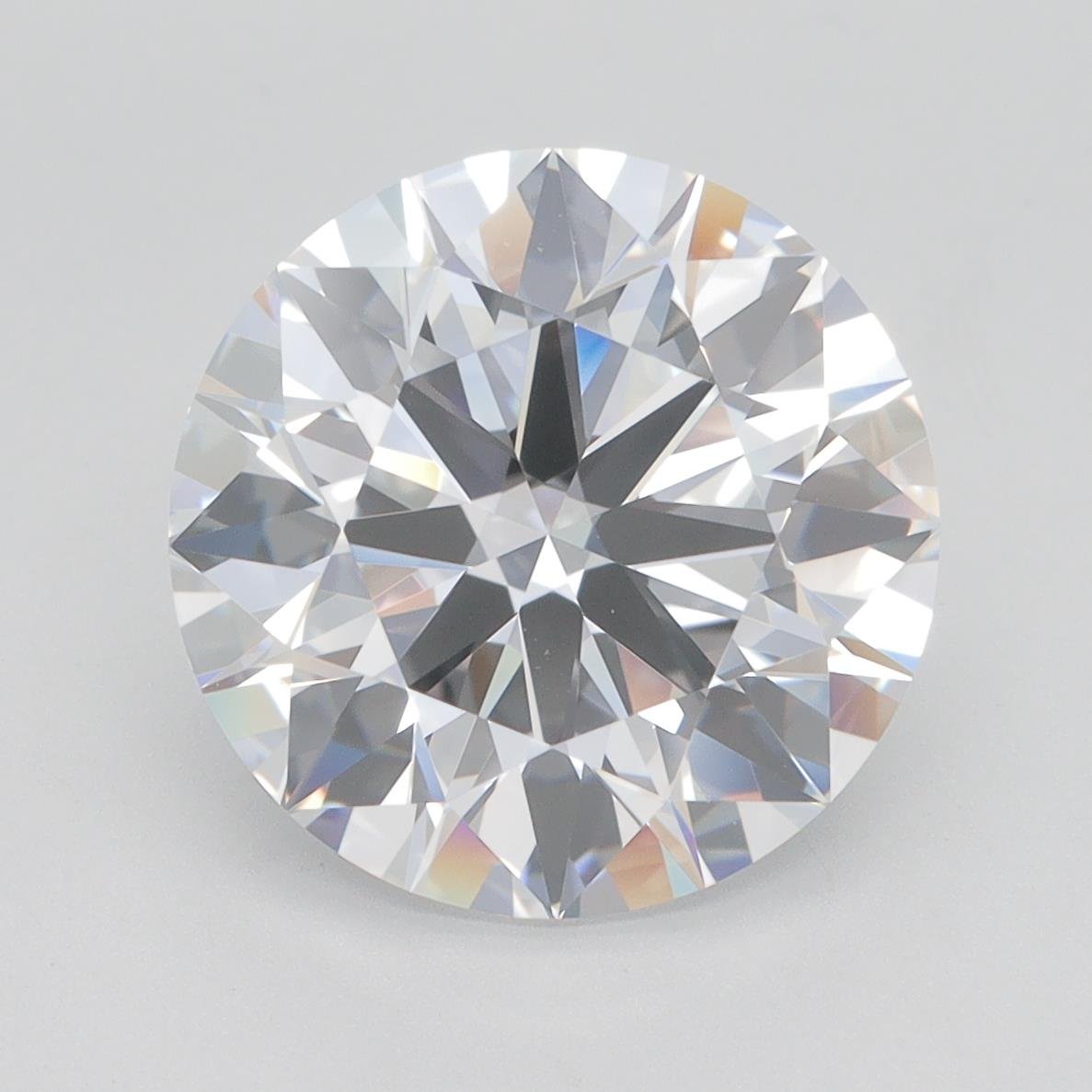 5.01ct D VVS1 Rare Carat Ideal Cut Round Lab Grown Diamond