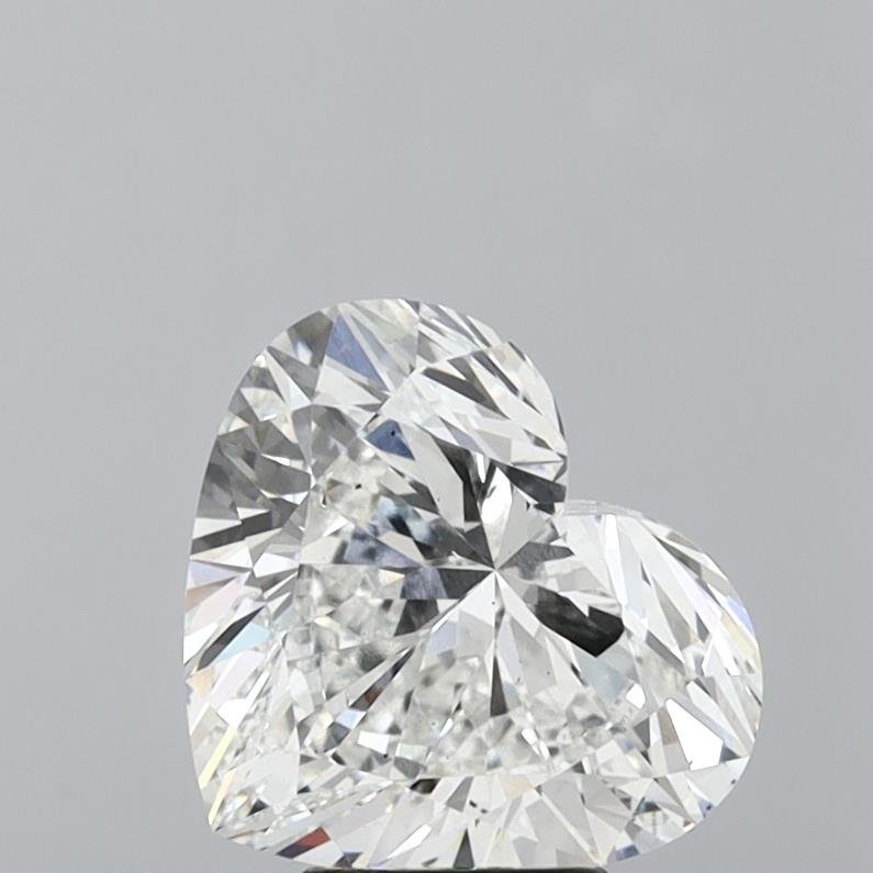 5.02ct F VS2 Rare Carat Ideal Cut Heart Lab Grown Diamond