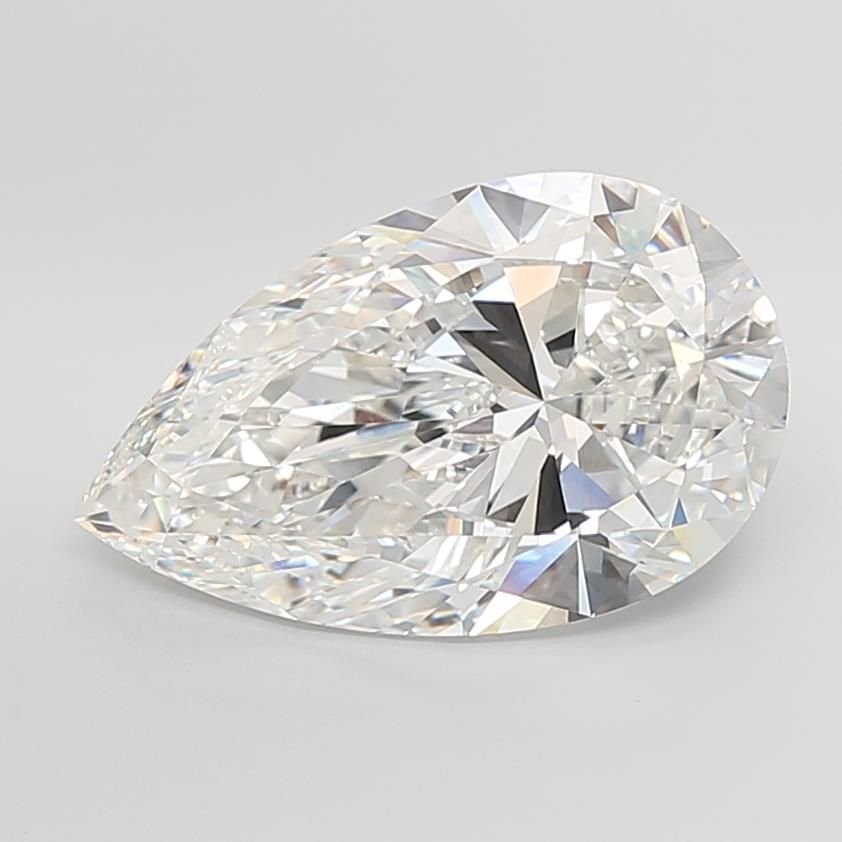 12.04ct F VS1 Rare Carat Ideal Cut Pear Lab Grown Diamond