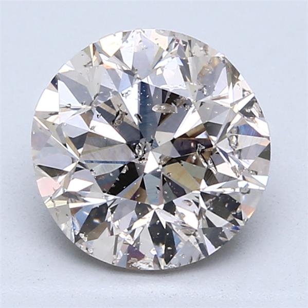 3.03ct K SI2 Good Cut Round Diamond