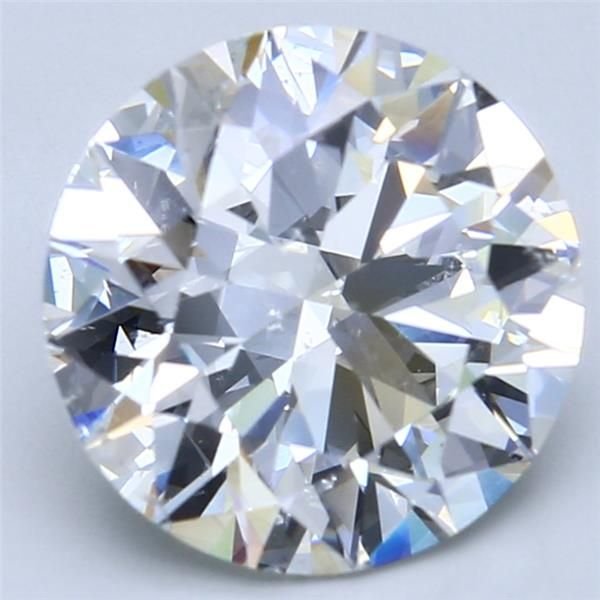 5.00ct G SI2 Rare Carat Ideal Cut Round Diamond