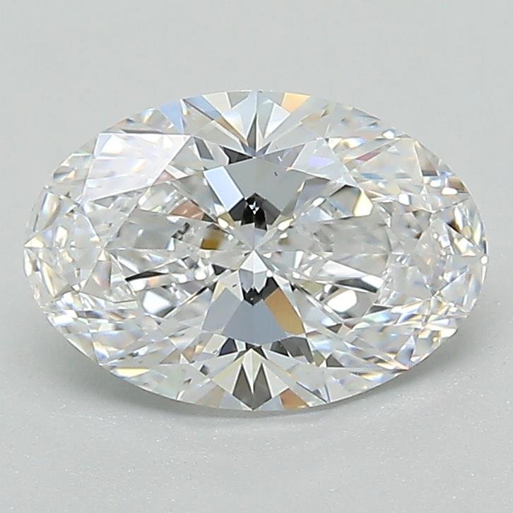 1.57ct D VS2 Rare Carat Ideal Cut Oval Lab Grown Diamond