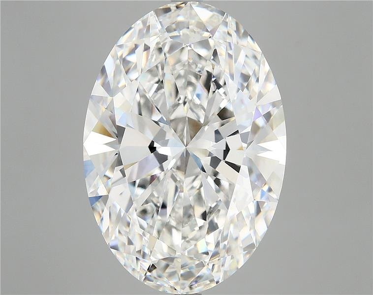 11.17ct F VVS2 Rare Carat Ideal Cut Oval Lab Grown Diamond