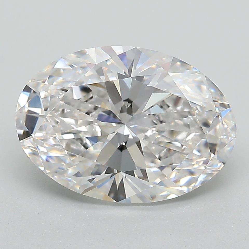 3.40ct E VVS2 Rare Carat Ideal Cut Oval Lab Grown Diamond