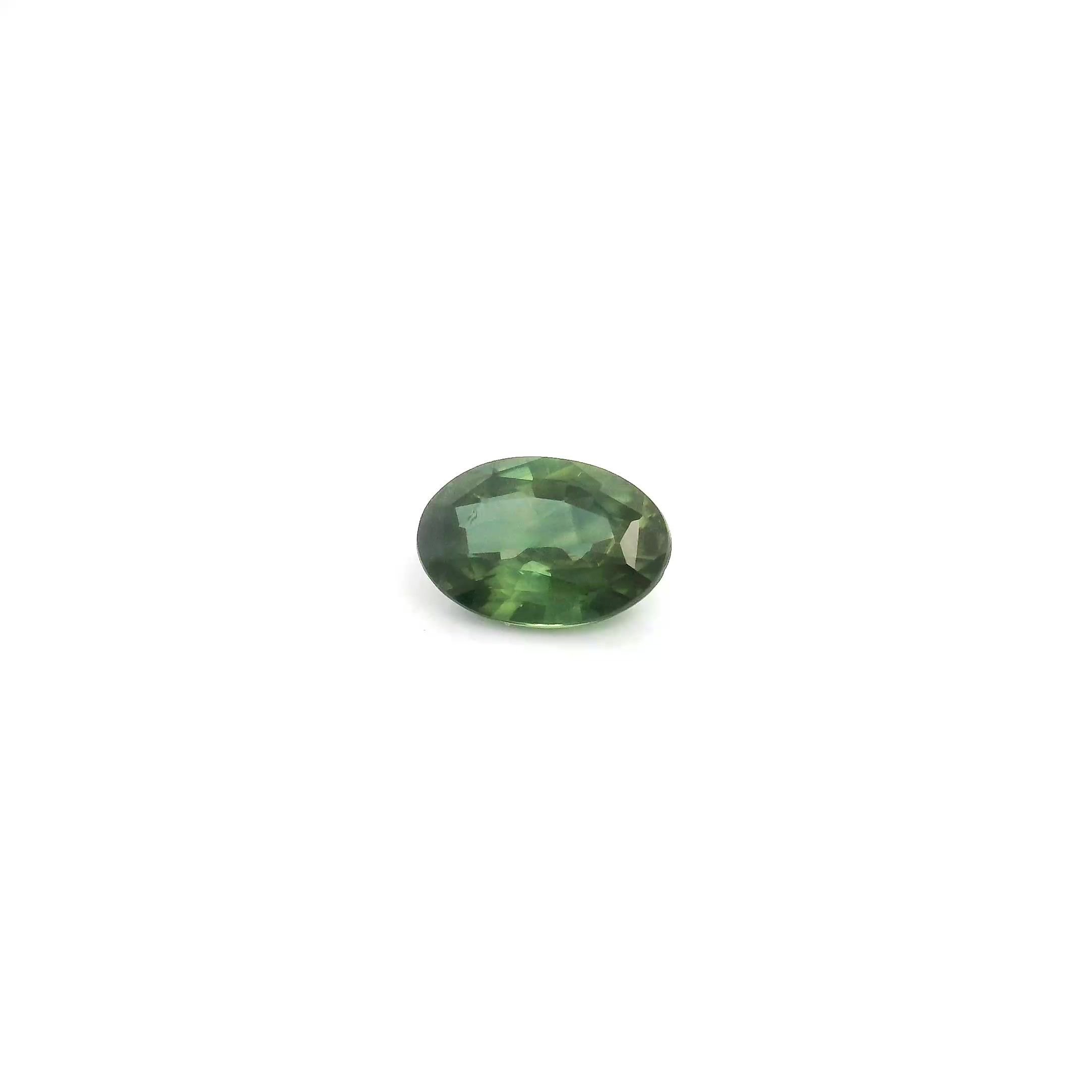 0.47 Carat Green Oval Sapphire