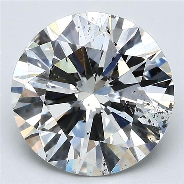 3.01ct G SI2 Very Good Cut Round Diamond