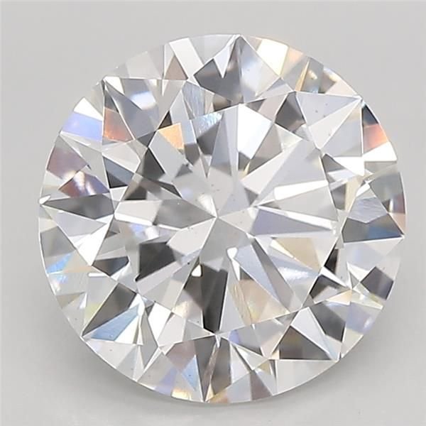 3.01ct D VS2 Excellent Cut Round Lab Grown Diamond