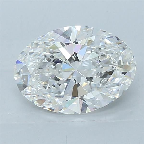 3.02ct E VS1 Rare Carat Ideal Cut Oval Lab Grown Diamond
