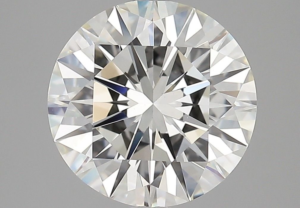 3.89ct J VS2 Rare Carat Ideal Cut Round Diamond