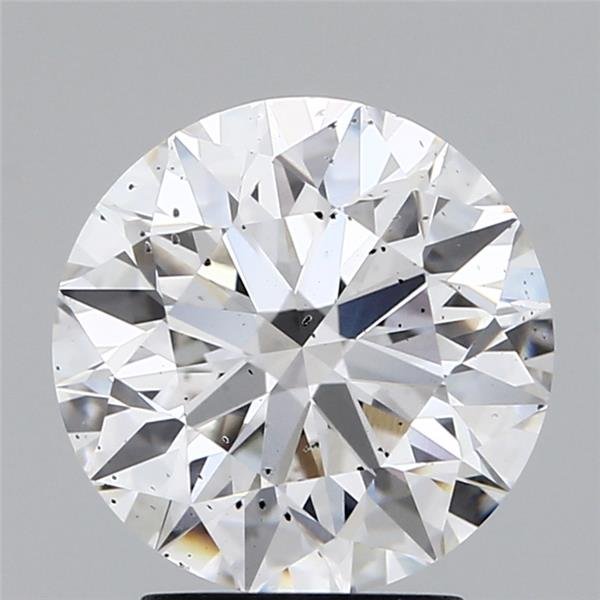 3.05ct G SI2 Excellent Cut Round Lab Grown Diamond