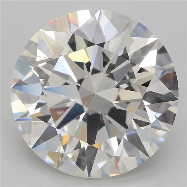 5.04ct F VVS2 Rare Carat Ideal Cut Round Lab Grown Diamond