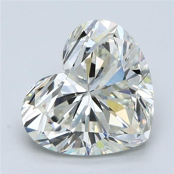 4.14ct K SI1 Very Good Cut Heart Diamond