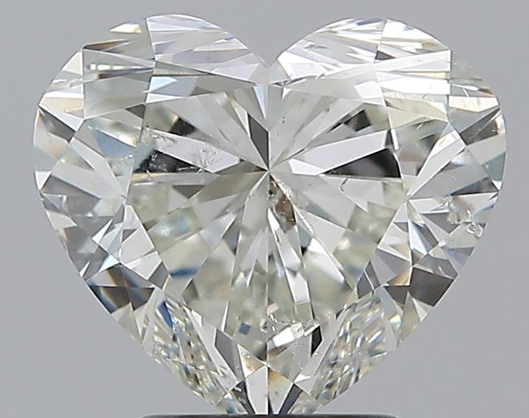 3.01ct J SI2 Rare Carat Ideal Cut Heart Diamond