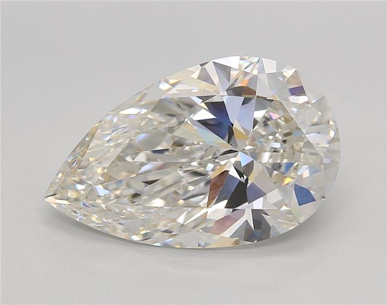 5.46ct I VS1 Rare Carat Ideal Cut Pear Lab Grown Diamond