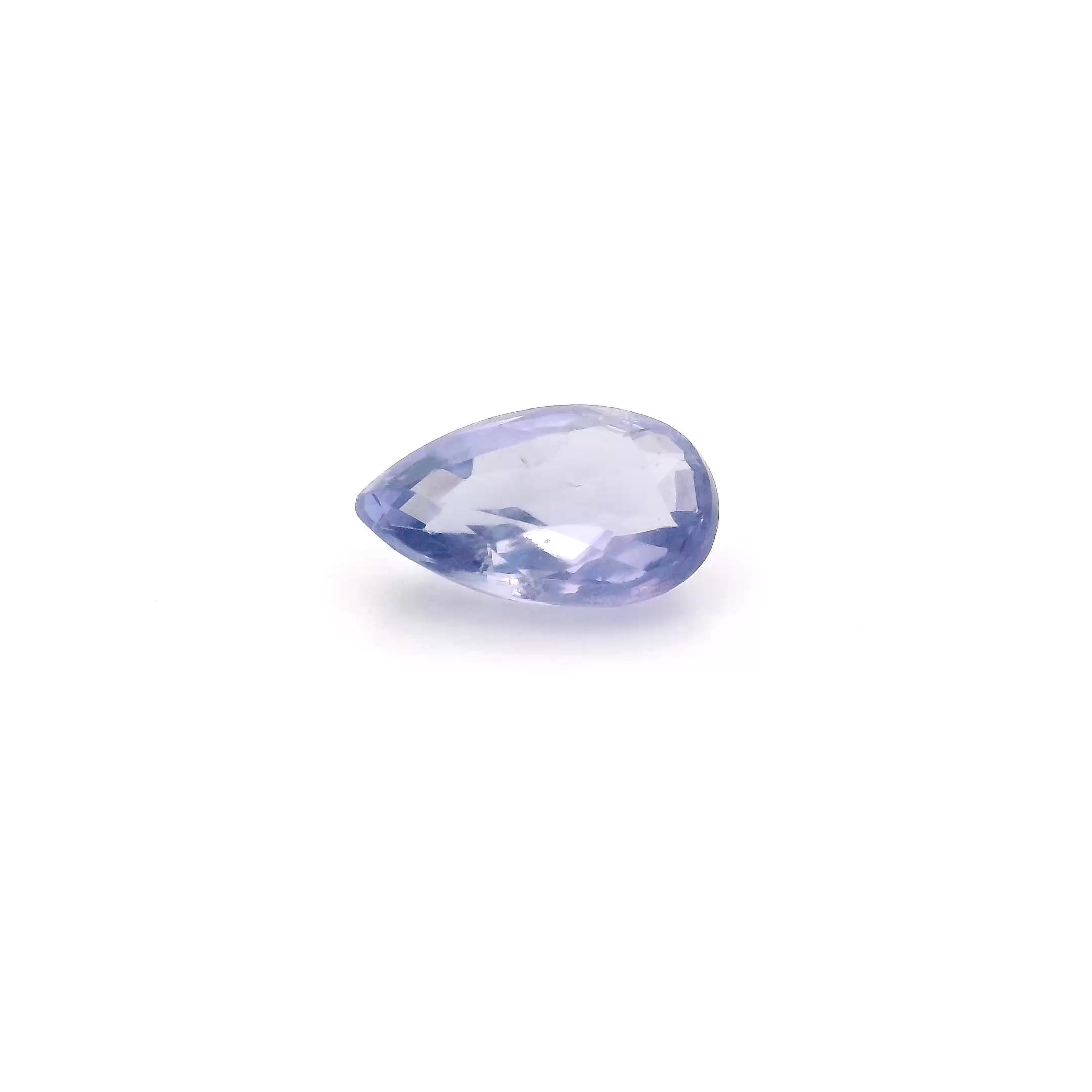 1.23 Carat Light Blue Pear Sapphire