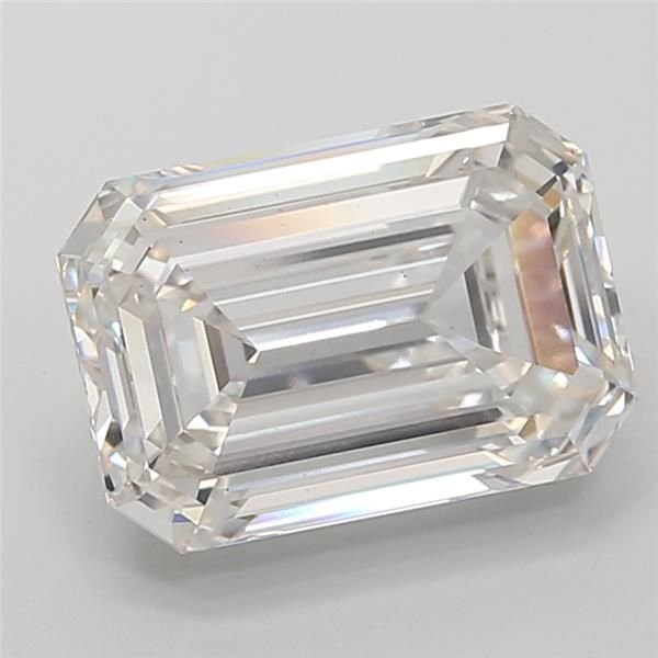5.52ct G VS1 Rare Carat Ideal Cut Emerald Lab Grown Diamond