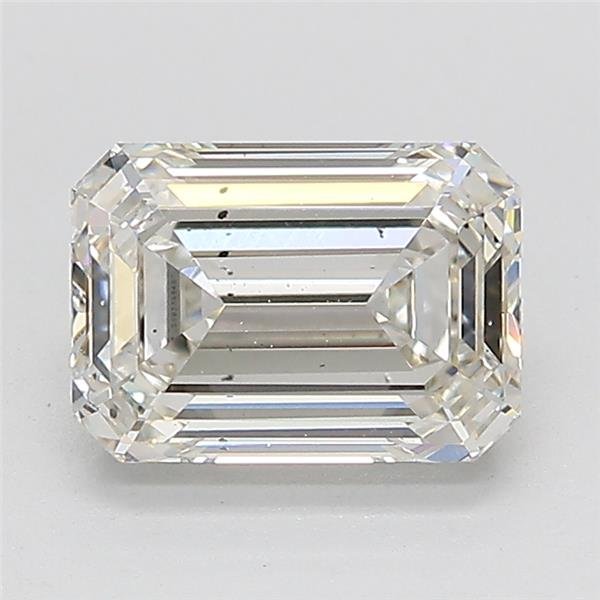 1.80ct I SI1 Rare Carat Ideal Cut Emerald Lab Grown Diamond