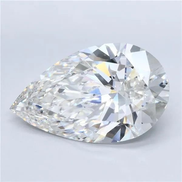 20.95ct E VVS2 Rare Carat Ideal Cut Pear Lab Grown Diamond