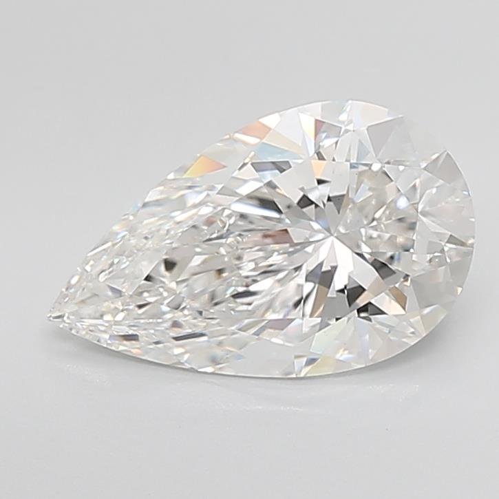 4.04ct F VS1 Rare Carat Ideal Cut Pear Lab Grown Diamond