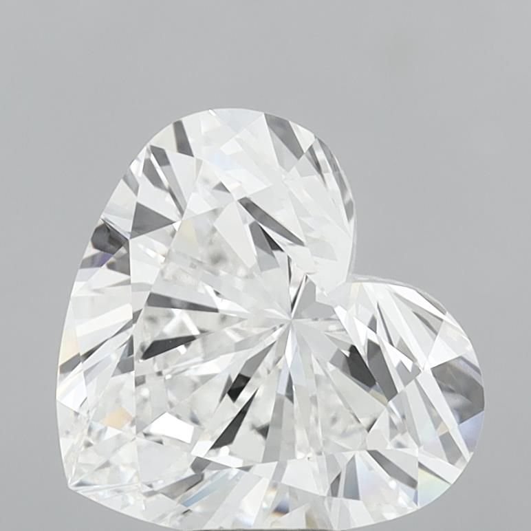 7.58ct E VVS2 Rare Carat Ideal Cut Heart Lab Grown Diamond