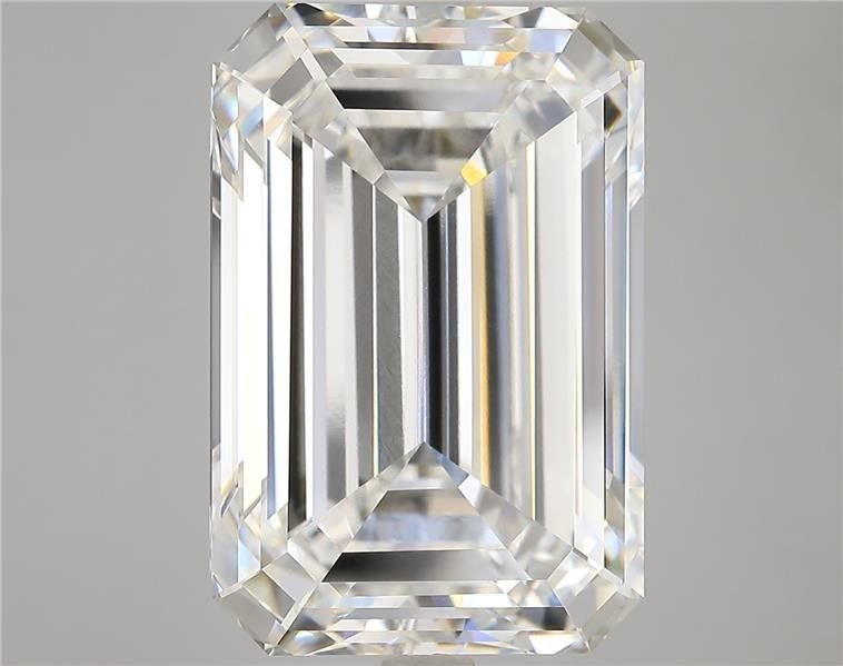 15.58ct F VVS2 Rare Carat Ideal Cut Emerald Lab Grown Diamond