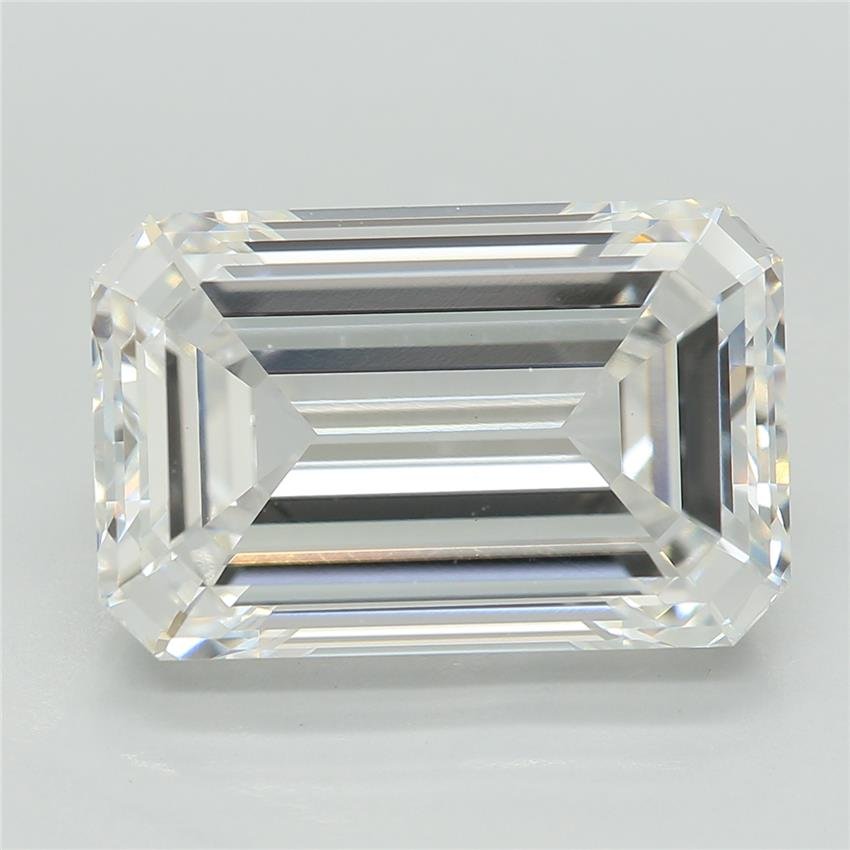 5.50ct E VVS2 Excellent Cut Emerald Lab Grown Diamond