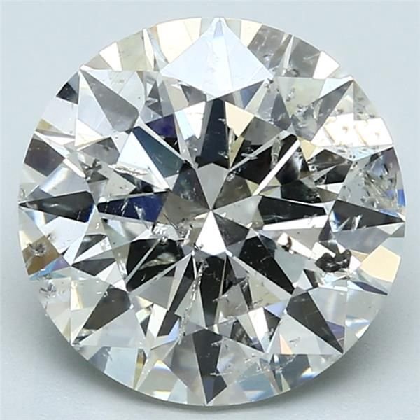 5.12ct H SI2 Rare Carat Ideal Cut Round Diamond