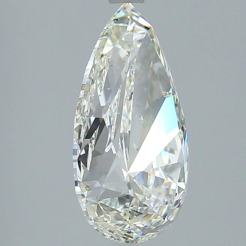 4.01ct J SI2 Rare Carat Ideal Cut Pear Diamond