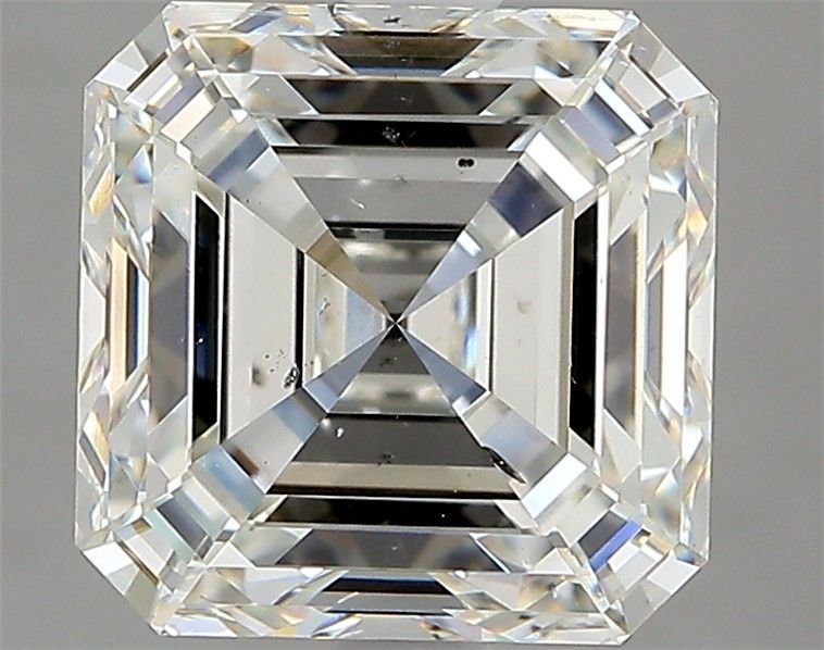 3.25ct J SI2 Rare Carat Ideal Cut Asscher Diamond
