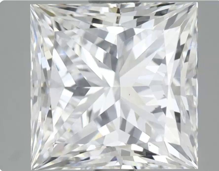 2.72 Carat Princess Lab Diamond