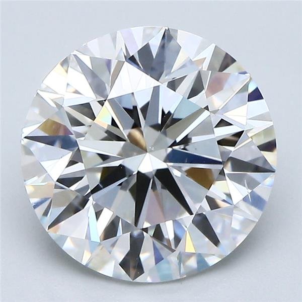 3.57ct E VS2 Rare Carat Ideal Cut Round Diamond