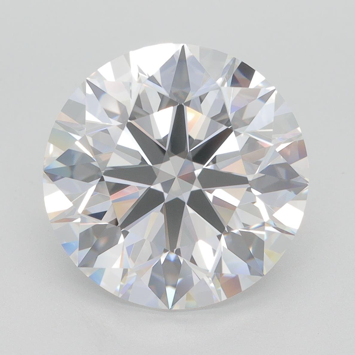 6.09ct G IF Rare Carat Ideal Cut Round Lab Grown Diamond