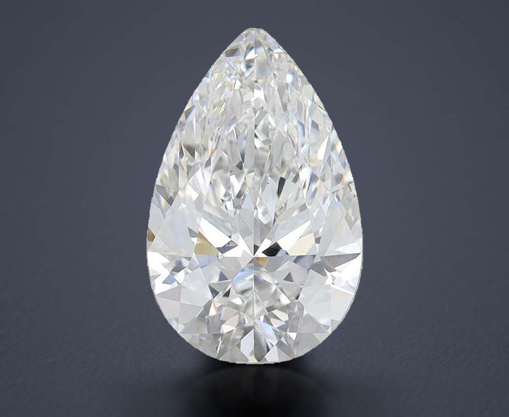 3.74 Carat Pear Lab Diamond