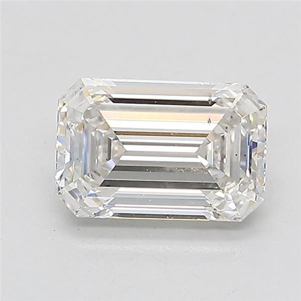 1.36ct F VS2 Rare Carat Ideal Cut Emerald Lab Grown Diamond