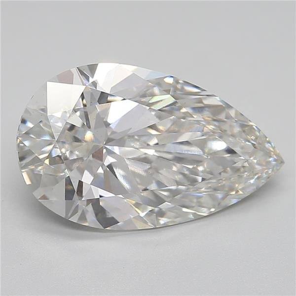 5.07ct H VS1 Rare Carat Ideal Cut Pear Lab Grown Diamond