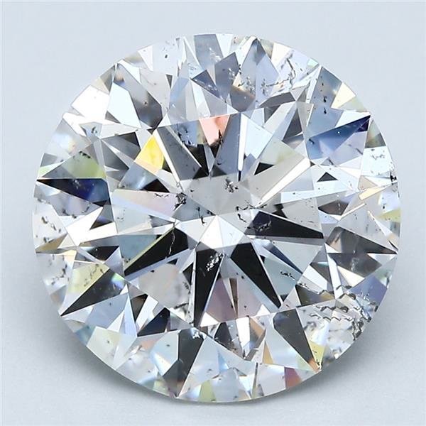 5.04ct F SI2 Rare Carat Ideal Cut Round Diamond