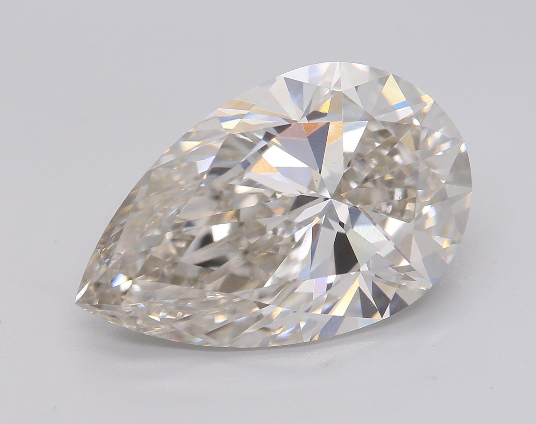 5.01ct I VS1 Rare Carat Ideal Cut Pear Lab Grown Diamond