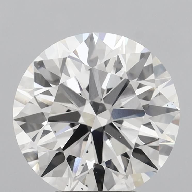 4.00ct F SI1 Excellent Cut Round Lab Grown Diamond