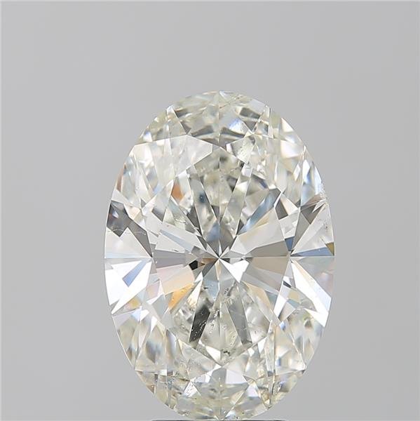5.05ct J SI2 Rare Carat Ideal Cut Oval Diamond