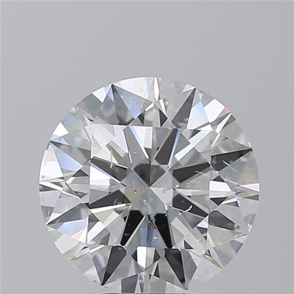 5.01ct F SI2 Rare Carat Ideal Cut Round Diamond