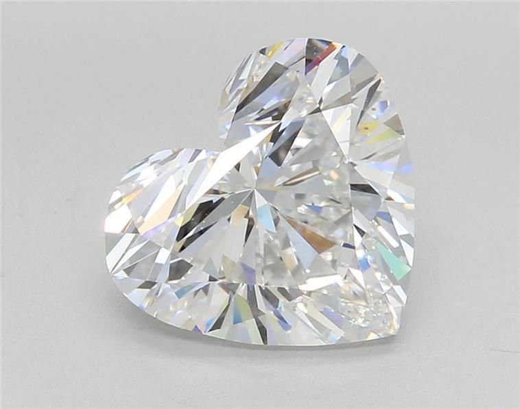 5.06ct D VVS2 Rare Carat Ideal Cut Heart Lab Grown Diamond