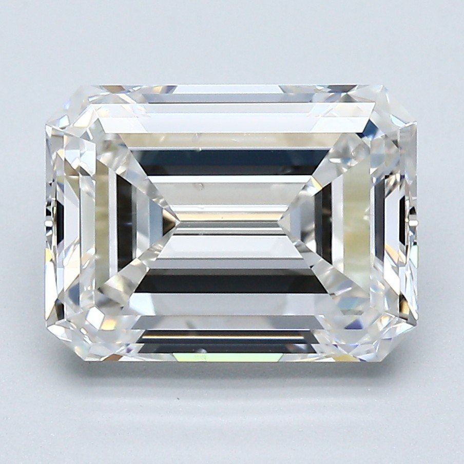 3.57ct G SI2 Rare Carat Ideal Cut Emerald Diamond