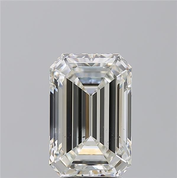 3.23ct K SI1 Rare Carat Ideal Cut Emerald Diamond