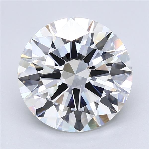 5.02ct F VVS2 Rare Carat Ideal Cut Round Diamond