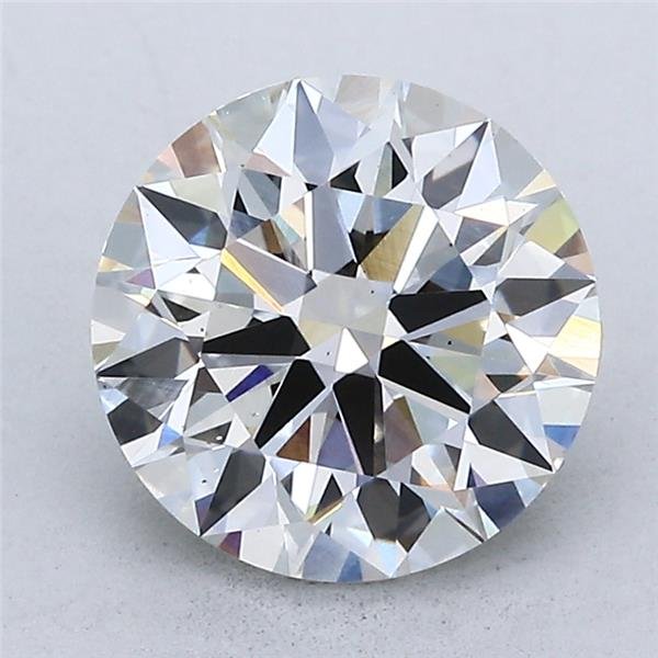 2.68ct H VS2 Rare Carat Ideal Cut Round Lab Grown Diamond