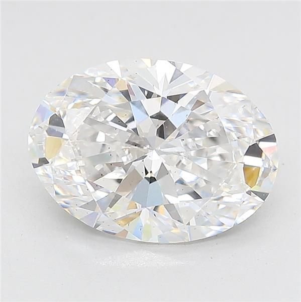 3.13ct E VS2 Rare Carat Ideal Cut Oval Lab Grown Diamond