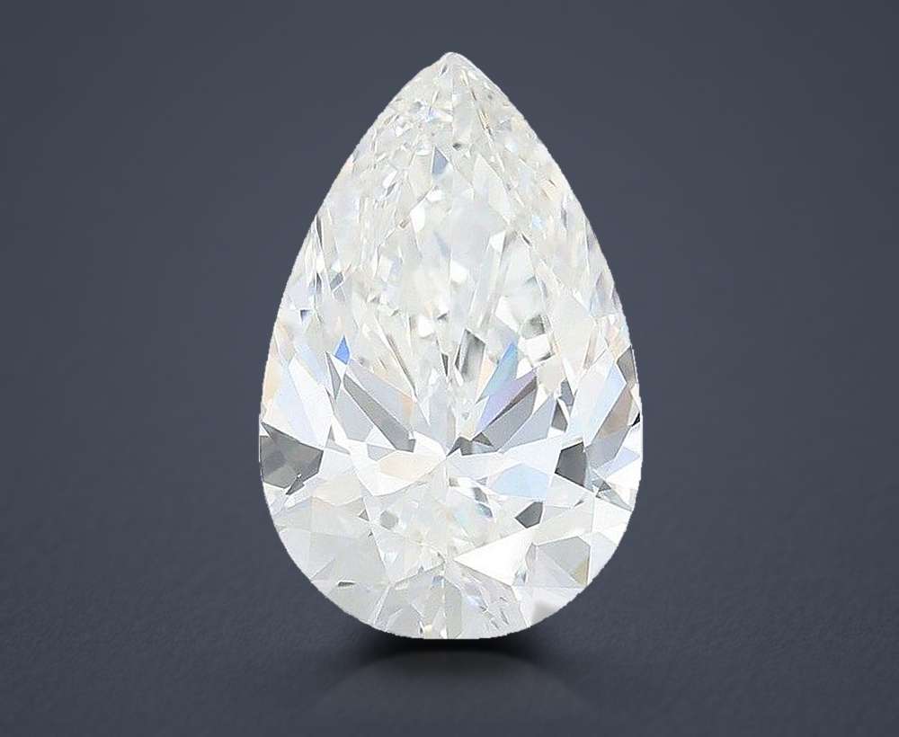 4.08 Carat Pear Lab Diamond