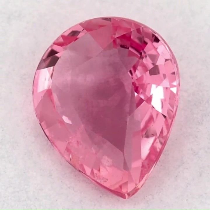 1.15 Carat Pink Pear Sapphire