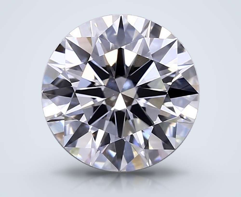 3.78 Carat Round Lab Diamond